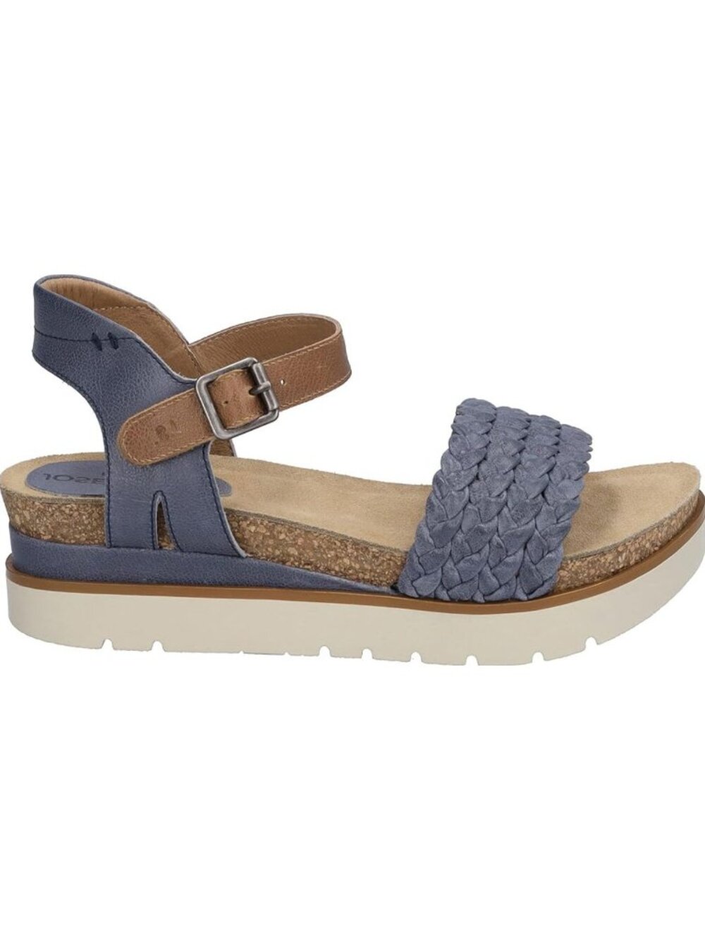 Josef Seibel Women's Clea 16 Platform Comfort Sandals, Jeans Combo Size 36 - Picture 3 of 15